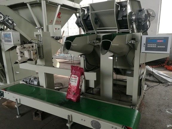 Máquina de ensaque semi automática profissional do cascalho/mármore com correia transportadora